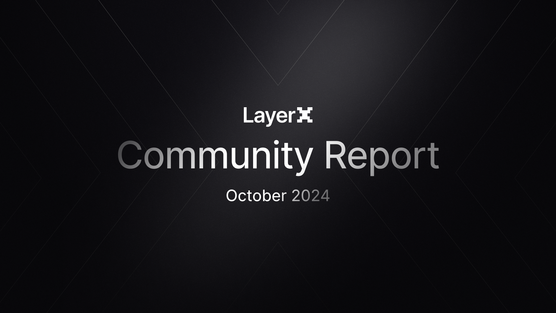 Community Report - October 2024